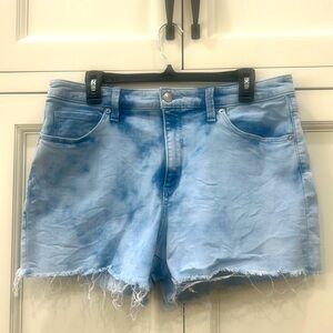 Universal Thread Goods Co. High Rise Midi Denim Shorts Women’s 14/32R Faded Blue